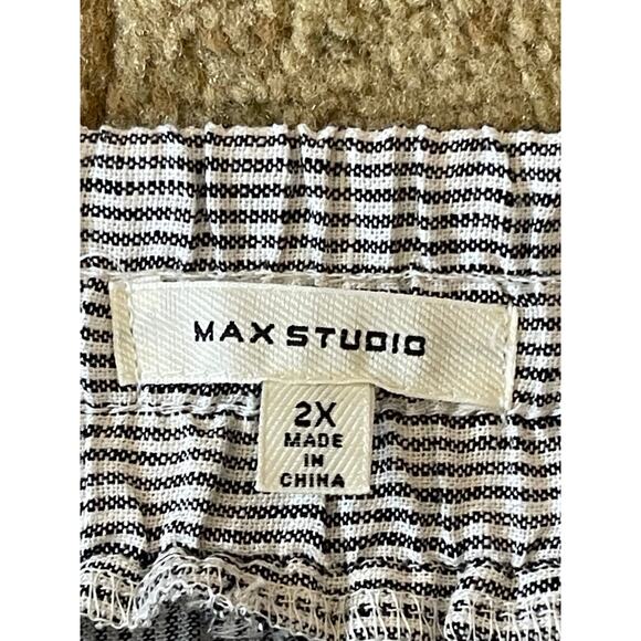 NWOT Max Studio Linen Womens Easy Leg Pant Size 2XL - Picture 5 of 7
